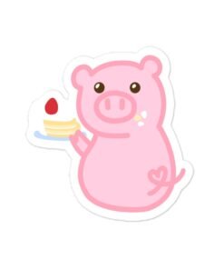 hungry pig and cake