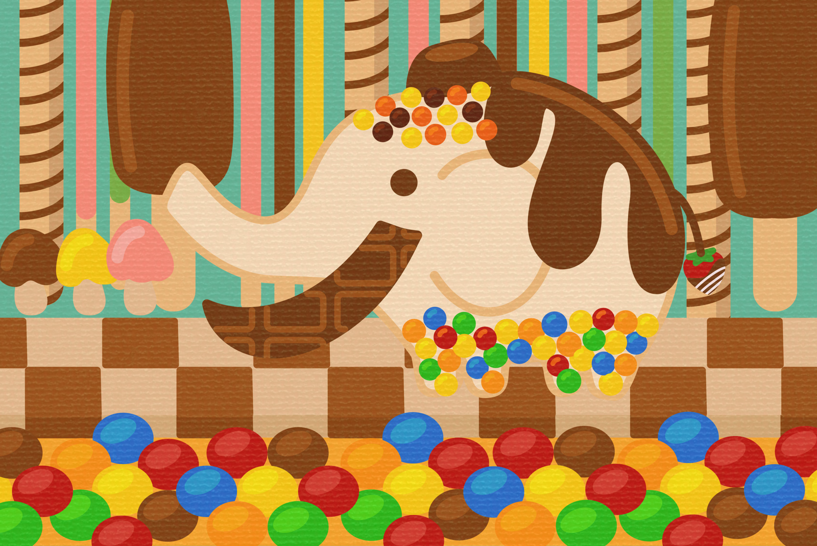 chocolate mammoth banner png