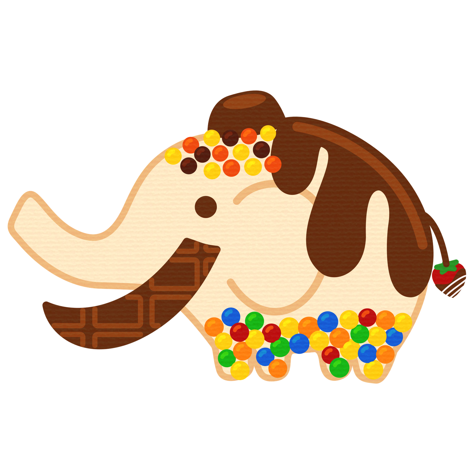 chocolate mammoth character png